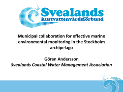 Municipal collaboration for effective marine