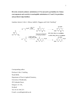 Diversity oriented synthesis: substitution at C5 in unreactive