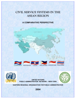 civil service systems in the asean region a comparative perspective
