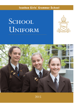 School Uniform - Ivanhoe Girls Grammar School