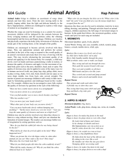 Animal Antics - Educational Activities, Inc.