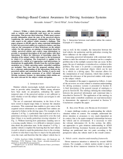 Ontology-Based Context Awareness for Driving