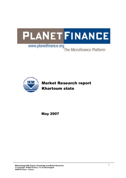 Market Research Study - Khartoum