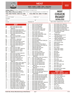 Order Form | Meat Department Product Name Inserts (650)