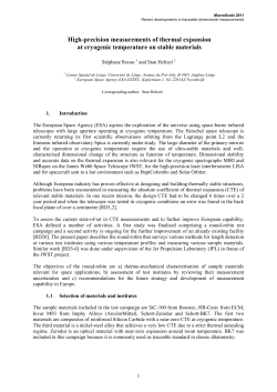 High-precision measurements of thermal expansion at cryogenic