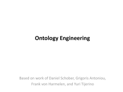 Ontology Engineering - Institut f&uuml;r Informatik