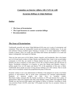 Sectarian Killings Gilgit Baltistan