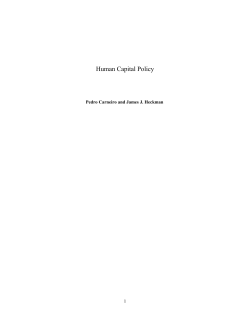 Human Capital Policy