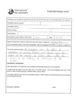 Example extended essay 2013