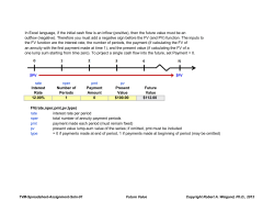 In Excel language, if the initial cash flow is an inflow (positive), then