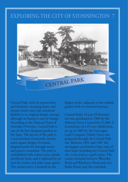 EXPLORING THE CITY OF STONNINGTON 7