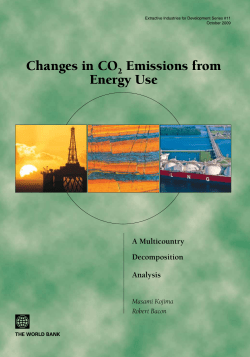 Changes in CO Emissions from Energy Use