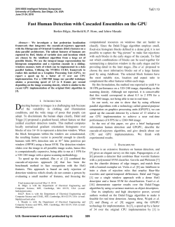 Fast Human Detection with Cascaded Ensembles
