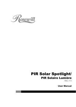 PIR Solar Spotlight