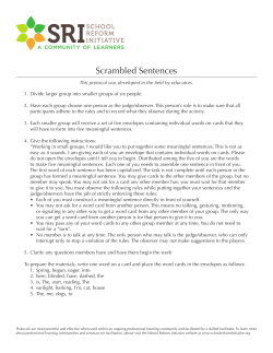 Scrambled Sentences - School Reform Initiative