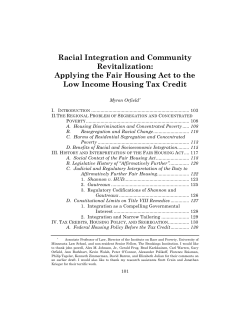 Racial Integration and Community Revitalization