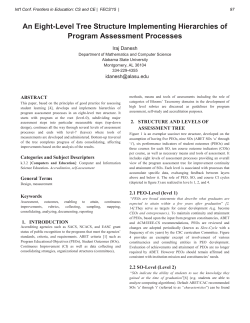 An Eight-Level Tree Structure Implementing Hierarchies of Program