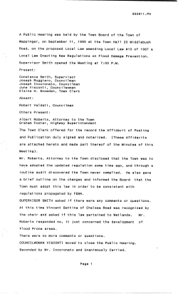 Law amending Local Enacting New Posting pertained to Wetlands