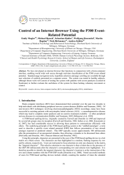 Control of an Internet Browser Using the P300 Event