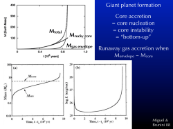 Lecture 3: Giant Planets: Formation and Evolution