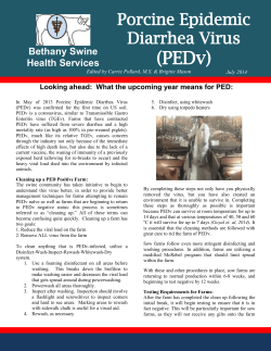 PEDv - Bethany Swine
