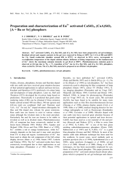 Fulltext PDF - Indian Academy of Sciences