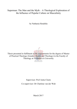 Superman: The Man and the Myth &ndash; A Theological Exploration of the