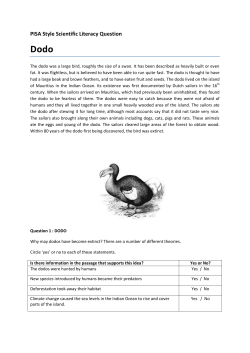 PISA Style Scientific Literacy Question