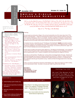 Classroom Newsletter, Volume III, Issue 10