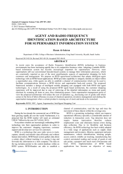 agent and radio frequency identification based