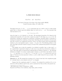 C4-FREE EDGE IDEALS Eran Nevo and Irena Peeva