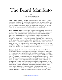 The Beard Manifesto
