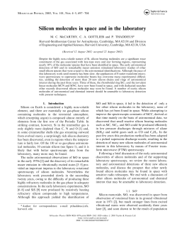 Silicon molecules in space and in the laboratory