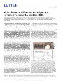 Molecular-scale evidence of aerosol particle formation via