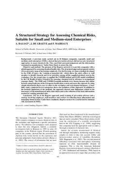 A Structured Strategy for Assessing Chemical