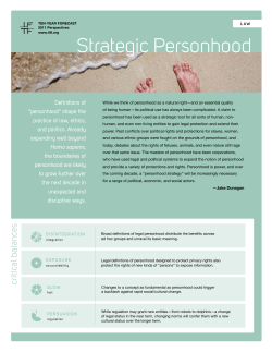 Strategic Personhood - Institute for the Future