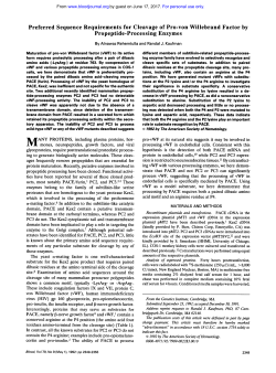 Preferred Sequence Requirements for Cleavage of