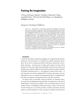 Training the Imagination Seneca Nu&ntilde;eza Pellano