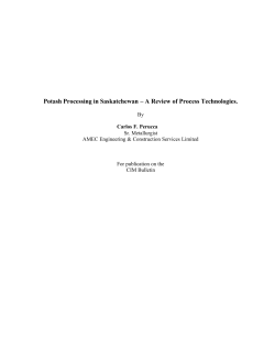 Potash Processing in Saskatchewan