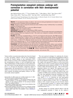 Preimplantation aneuploid embryos undergo self