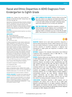Racial and Ethnic Disparities in ADHD Diagnosis From