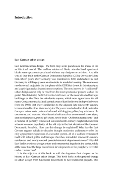 Neo-historical East Berlin | Read the opening chapter of Florian`s