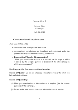 Semantics 1