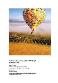 The Buzz of Big Events: Is It Worth Bottling?