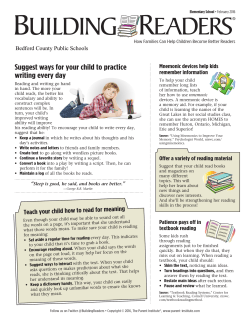 Building Readers - Bedford Primary School