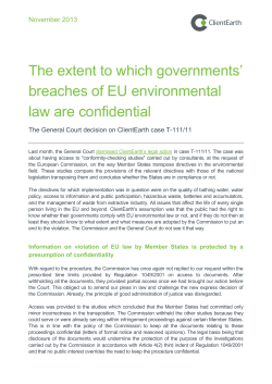 The extent to which governments` breaches of EU