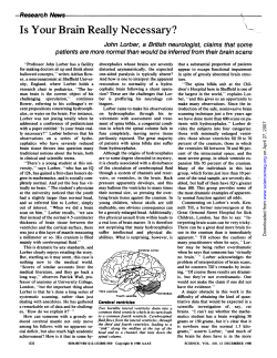 Is Your Brain Really Necessary?