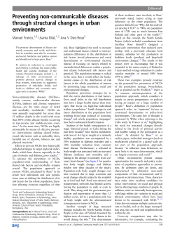 Preventing non-communicable diseases through structural changes