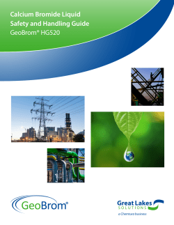 Safety and Handling Guide GeoBrom&reg; HG520