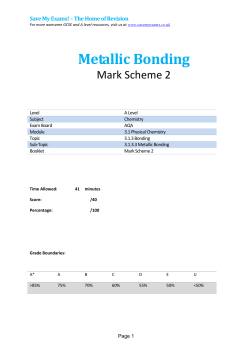 Metallic Bonding